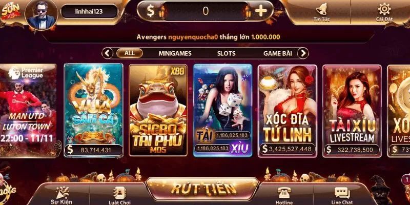 Dịch vụ phân tích kèo Sunwin áp dụng cho 30 game khác nhau